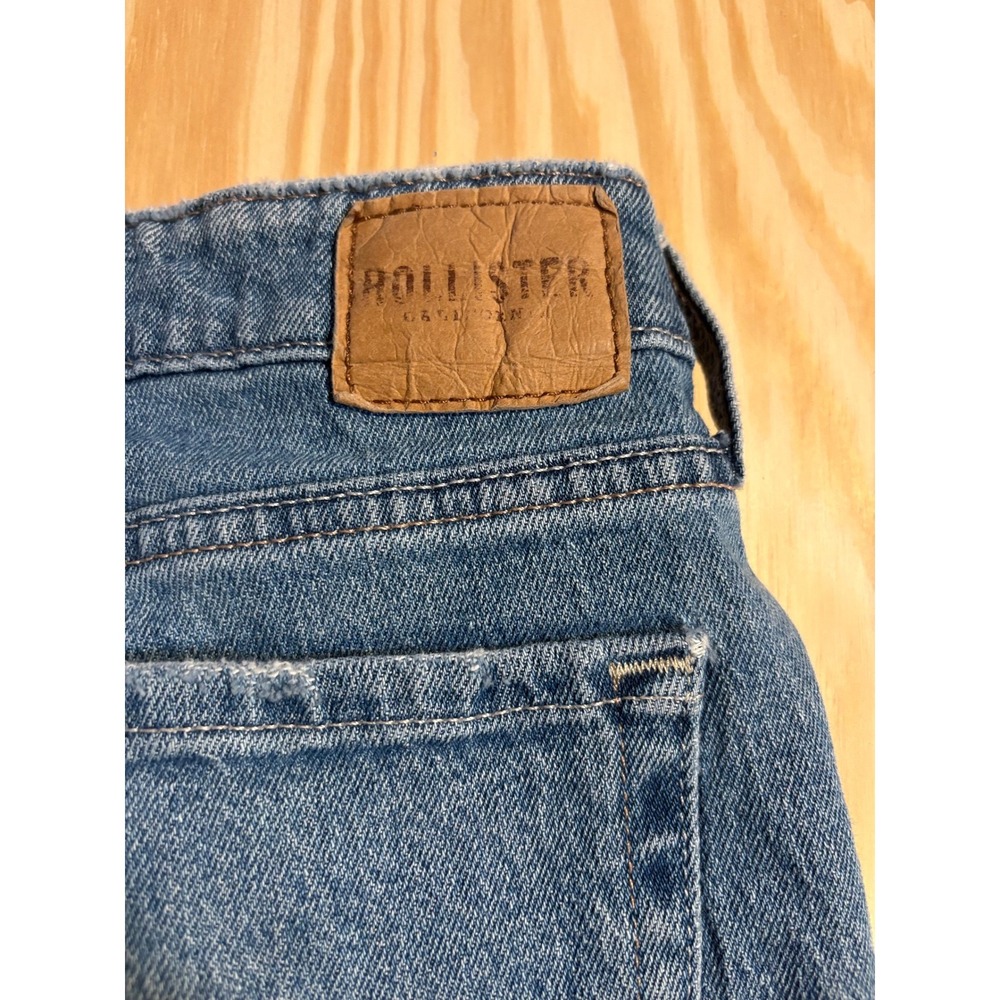 Hollister Low-Rise Baggy Jeans Medium Wash Wide Leg Denim W26R 2R - Picture 2 of 6